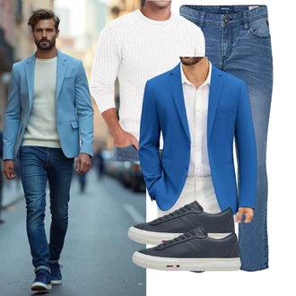 Tapered Outfit mit b BLEND "Business Outfit"