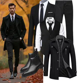 Business Outfits mit Schwarz PARKLEES, Schwarz KUDMOL "Business Outfit"