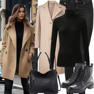 Zima outfit mit Črna Superga Zimske superge/Zimski gležnjar/Škornj za Sneg/Oblazinjeni škorenj/Zimski škornj iz jagnječje kože primohurt "Eleganten videz za jesen"