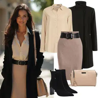 outfit mit Modra/Črna Kavbojski gleženj/Usnjena Jakna/Poletni gležnjar/Western gležnjar/Chelsea Škornj Camper "Elegantna jesenska oblačila"