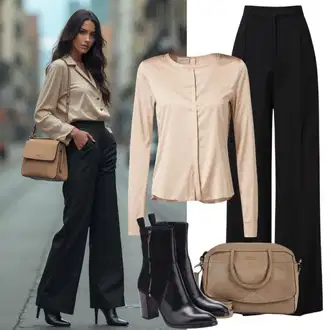 Ležerne kombinacije za ured "Elegantni zimski outfit"