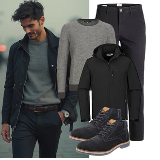 Softshell Outfit mit 33,000ft "Freizeit Outfit"