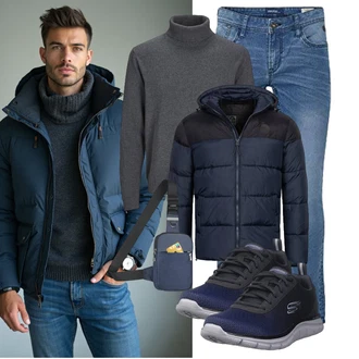 Tapered Outfit mit b BLEND "Freizeit Outfit"