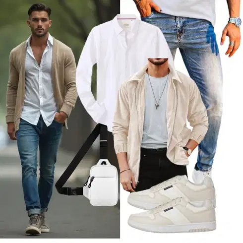 Cord Beige/Khaki/Grau Teddy Jacke/SchlupfJacke/SommerJacke/SamtJacke/CordJacke Runcati kombinieren