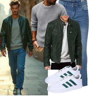 Tapered Outfit mit b BLEND "Freizeit Outfit"