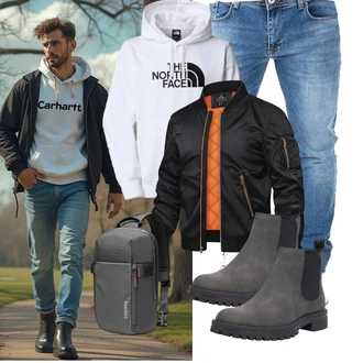 Zweiteilige Outfit mit The North Face "Freizeit Outfit"