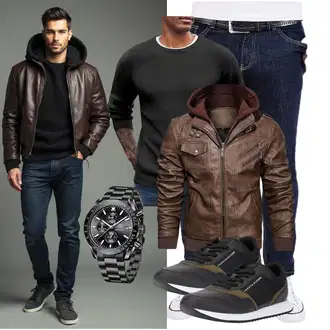 Elegant Abendessen Winter Outfit mit COOFANDY "Freizeit Outfit"Look: Boyfriend, Casual, Classic, Elegant, Moderne, Schlichte, Büro, Stil, Business, Dad, Vatertag, Abendessen, Bar, Wasen, Date