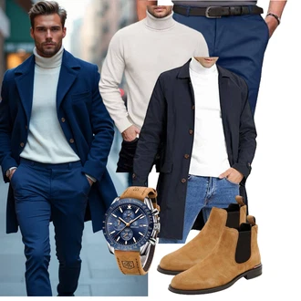 Tapered Outfit mit Dunkelblau/Blau Meilicloth "Freizeit Outfit"