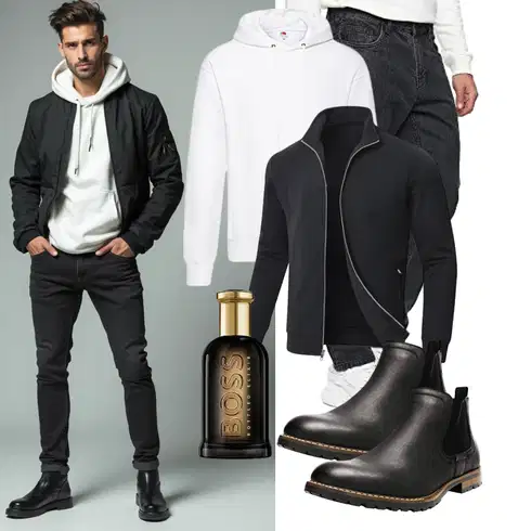 Kariert Dunkelblau/Schwarz/Dunkelgrau ThermoJacke/SportJacke/StrickfleeceJacke/MerinoJacke/Jacke mit Seitlichem Reißverschluss Huayuzh kombinieren