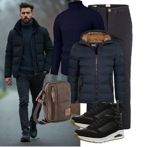 Dunkelblau/Hellblau/Blau Sommerdaunenjacke/Kapuzenjacke/Steppjacke/Kunstfaserjacke/Jacke mit Seitlichem Reißverschluss/Puffer Jacke/Daunenjacke/Winterjacke Indicode kombinieren