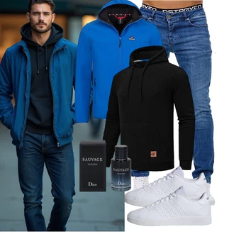 Outfit mit Leichte Jacke/Outdoorjacke Höhenhorn "Freizeit Outfit"