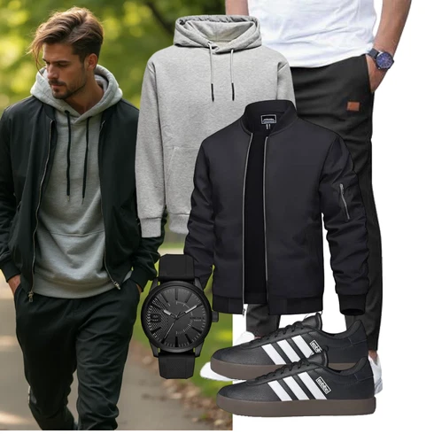 Baseball Schwarz/Dunkelblau/Dunkelgrau KunstfaserJacke/CollegeJacke/FliegerJacke/Jacke mit Seitlichem Reißverschluss/BomberJacke TACVASEN kombinierenLook: Baseball, Fußball, Tennis, Laufen, Freizeit, Reiten