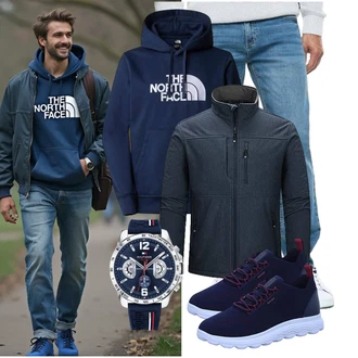 Zweiteilige Outfit mit The North Face "Freizeit Outfit"
