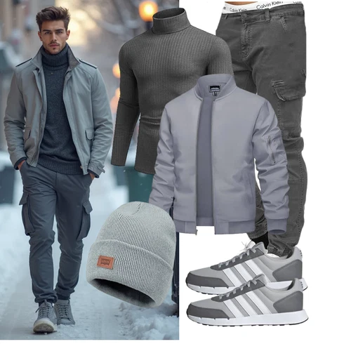 Baseball Grau/Hellgrau NylonJacke/BomberJacke/FliegerJacke/UniformJacke TACVASEN kombinierenLook: Baseball, Fußball, Tennis, Laufen, Freizeit, Joggen, Reiten, karate
