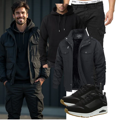Winter Parka TACVASEN kombinieren