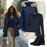 Outfity s parka přechodovými bundami image