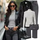 Outfity se šedými uvolněnými džínami image