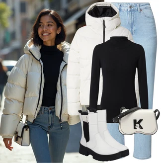 Outfit s Rieker "Módní zimní outfit"