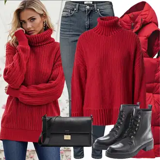 Outfity na zimu s Šedá/Bílá/Světle šedá Džíny Kožená bunda/Kožené Boty/Zimní bunda/Termální Džíny/Push up Džín/Dámské Džíny s Délkou 7/8/Slim Fit Džíny/Kotníková Bota/Motorkářské Džíny/Kožená Pánská Bund/Džíny s Rozparkem/High Waist Džínové Kalhoty jjxx "Perfektní pro zimu"