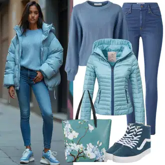 Zimske Outfiti Kavbojke mit Modra/Temno Modra Usnjena Jakna/Kavbojka z Nizkim Pasom/Usnjene Čevlje/Ozke Kavbojke/Kavbojke Visokega Pasu/Push up Kavbojke/Kavbojke z Razporkom/Kavbojka z Nizkim Pasom Superdry "Popolno za jesen"
