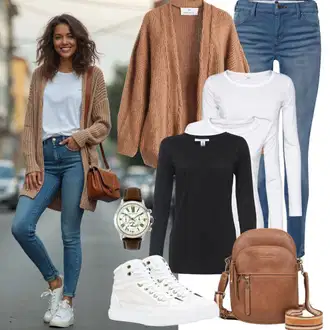 outfit mit Bela Nizki Natikač/Plateau japonka/Cokla/Sandala z visokim gležnjem/Copat/Superge brez vezalk/Poletni Čevelj/Poletne superge Diesel "Popolno za prosti čas"