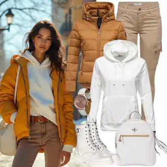 Zimske Outfiti Stari denar mit Bela/Siva/Roza/Krem/Bež Verižna ura/Darilni komplet ur/Orodje za uro/Zapestna ura Lacoste "Popolno za zimo"Look: Burleska, Klasična, Eleganten, Stari denar, Pametno priložnostno, Steampunk, Retro, 80. leta