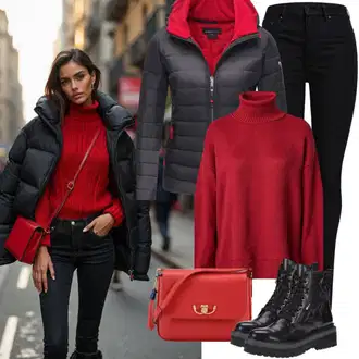 Zima outfit mit Črna Superga Zimske superge/Zimski gležnjar/Škornj za Sneg/Oblazinjeni škorenj/Zimski škornj iz jagnječje kože primohurt "Popolno za zimo"