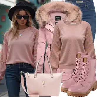 Kamuflaža outfit mit Roza/Siva Gležnar na Vezalke/Debele Superge/Škornj na Vezalke s Slatformo/Škornj s Platformo/Usnjeni gležnjar/Poletni gležnjar/Bojni Škorenj/Gležnar s platformo dgn "Popolno za zimo"