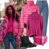 Črna Škornji Z zadrgo spredaj outfiti za dame image