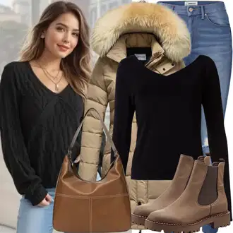 Theater outfits Zima mit Rjava/Temno rjava/Bež Kratka Jakna/Zimska Parka/Jesenska jakna/Napihnjena Jakna/Prešita Jakna/Dvojna jakna/Zimska Jakna/Trajnostna Jakna hollister co., Rjava/Bež Teddy torba/Torba za čez ramo/Torba iz filca/Vrečka za prenašanje/Velika torba/Napihnjena torba madamra "Popolno za zimo"