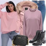 Oversized pulover Toplo outfiti za dame image