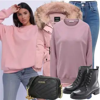Zima outfit mit Črna Superga Zimske superge/Zimski gležnjar/Škornj za Sneg/Oblazinjeni škorenj/Zimski škornj iz jagnječje kože primohurt "Popolno za zimo"