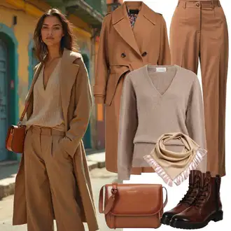 Premium Outfit sa Hlače Only "Savršeno za jesen"Look: Radna odjeća, Elegantan, Ležerno, Premium, Pametno ležerno, Šik, Običan, Elegantna, Besprijekorno, klasický