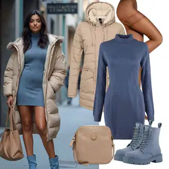 Denim/Traper Outfit sa Svjetloplava/Plava Čizmica Podstavljena Gležnjača/Gležnjača na visoku petu/ljetna gležnjača/Čizma na Špic/Vintage Gležnjača Lascana "Savršeno za zimu"