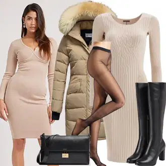 Outfity na Nový rok "Stylový Zimní Outfit"