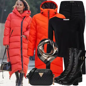Zima outfit mit Črna Superga Zimske superge/Zimski gležnjar/Škornj za Sneg/Oblazinjeni škorenj/Zimski škornj iz jagnječje kože primohurt "Trendovski zimski videz"