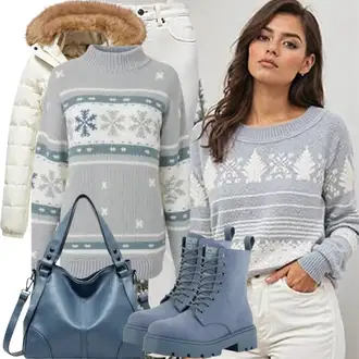 Outfit s Bílá/Krémová Prošívaná Bunda/Nafukovací Bund/Letní peřová Bunda/Zimní Bund/Neobvyklá Bunda/Termo Bund/Bunda 2v1/Udržitelná Bunda/Bunda z umělých vláken/Podzimní Bunda/Krabice Bunda/Hybridní Bunda/Bunda s Kapucí Nike Sportswear "Trendový zimní vzhled"