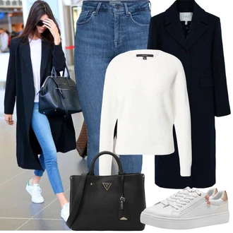 Outfity na zimu Krátká s Růžová/Bílá/Béžová/Hnědá Teniska se Třpytkami/Nízká Teniska/Teniska s dírkovaným vzorem/Teniska na platformě/Úzká teniska/Kožené tenisky/Letní tenisky Tamaris "Zimní Outfity"