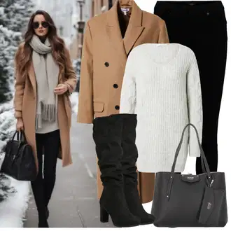 Outfit sa Siva Džemper Mohair Pullover/Carmen Džemper/Zimski Džemper/Kašmir Džemper/Jednostavni Džemper/Vuneni Džemper/Pleteni Džemper/Pleteni Džemper/Zdepasti Džemper/Široki Džemper About You "Zimske Odjeće"