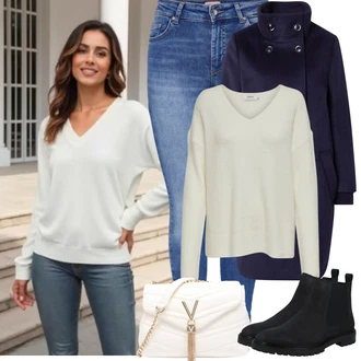 Outfity na zimu s Modrá/Světle modrá Kožená bunda/Dámské Džíny s Délkou 7/8/Zimní bunda/Kožené Boty/Push up Džín/Kotníková Bota/Kožená Pánská Bund/Zkrácené Džíny/High Waist Džínové Kalhoty/Capri Džíny/Navlékací džíny Only "Zimní Outfity"