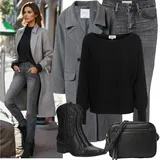 Černé Svetry Outfity image