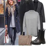 Černé a Zlaté High Waist Džíny Outfity image