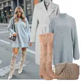 Outfiti s ravnim čizmama preko koljena image