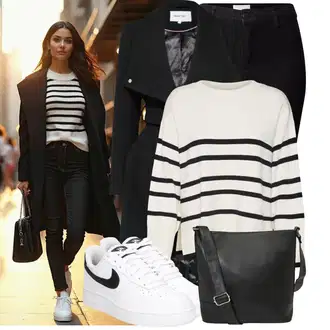 Visoki Struk Outfit sa Crna Kožna Jakna/Push-up Traperice/Termo Traperice/High Waist Traperice/Bikerske Traperice/Zimska jakna/Kožne Cipele Topshop "Zimski look"