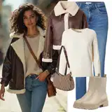 Outfity s kozačkami na jízdu na koni image