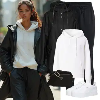 Outfity pro dešťové počasí "Zimní look"
