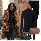 Dlouhé Teplé Zimní Kabáty Outfity image