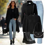 Černé Outfity s Boyfriend Džínami image