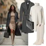 Outfity s kozačkami nad kolena image