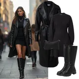 Černé Kovbojské Kozačky   Outfity image